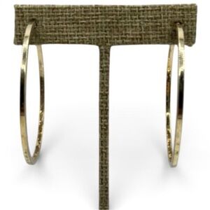 Vintage JACMEL Italy, Stamped JCM 925 Sterling Silver Vermeil 2” Hoop Earrings.